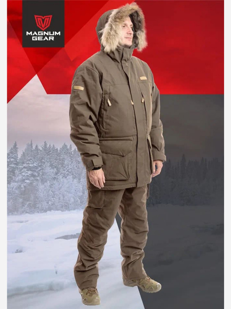 Костюм для охоты MAGNUM GEAR HUSKY 2.0 -40° C коричневый