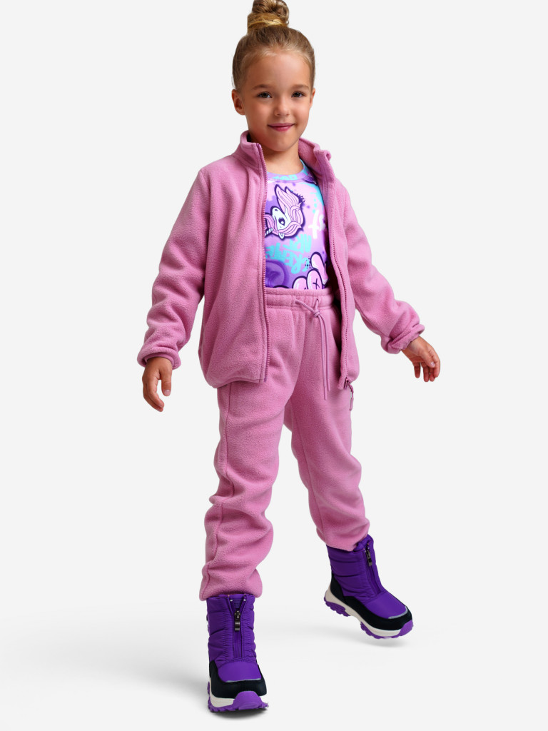 Комплект флисовый для девочки: толстовка, брюки PlayToday