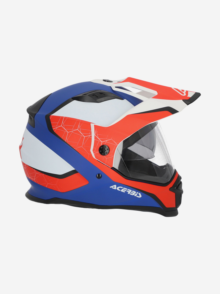 Мотошлем туристический эндуро Acerbis REACTIVE 22-06 White/Blue/Red