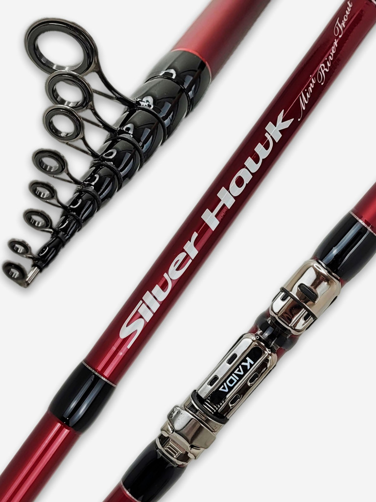 Удилище Kaida SILVER HAWK MINI 3.4м, с кольцами, тест 20-80гр