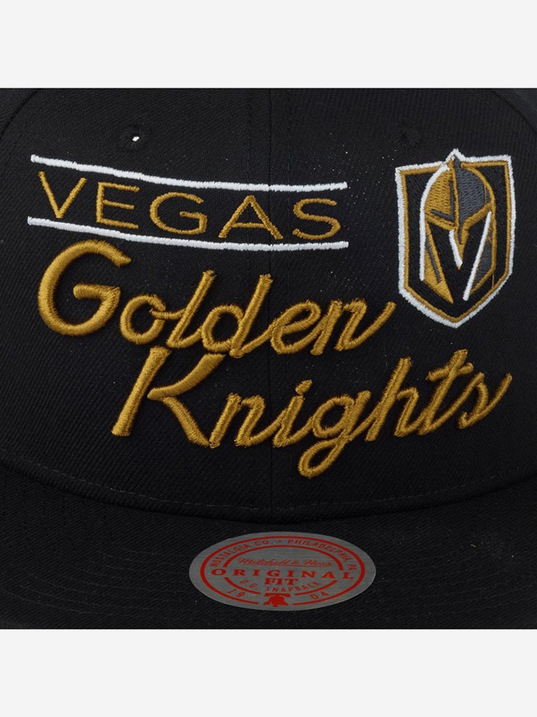 Бейсболка с прямым козырьком MITCHELL NESS 6HSSLD21213-VGKBLCK Vegas Golden Knights NHL