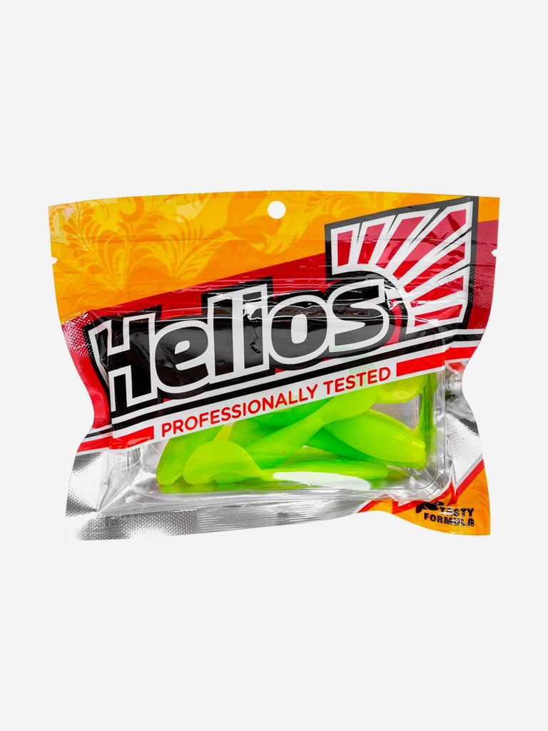Мягкая приманка Helios Hybrid, 3,15" / 8,0 см, Lime, 7 штук (HS-14-008)
