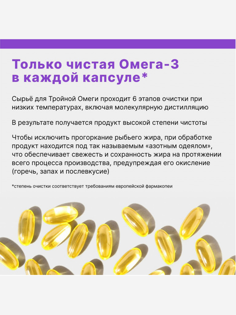 Тройная Омега-3 950 мг Эвалар 120 капсул