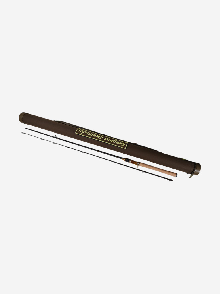 Тубус подарочный с удилищем №3 Т-75 без кармана, с надписью "Лучшему рыбаку"