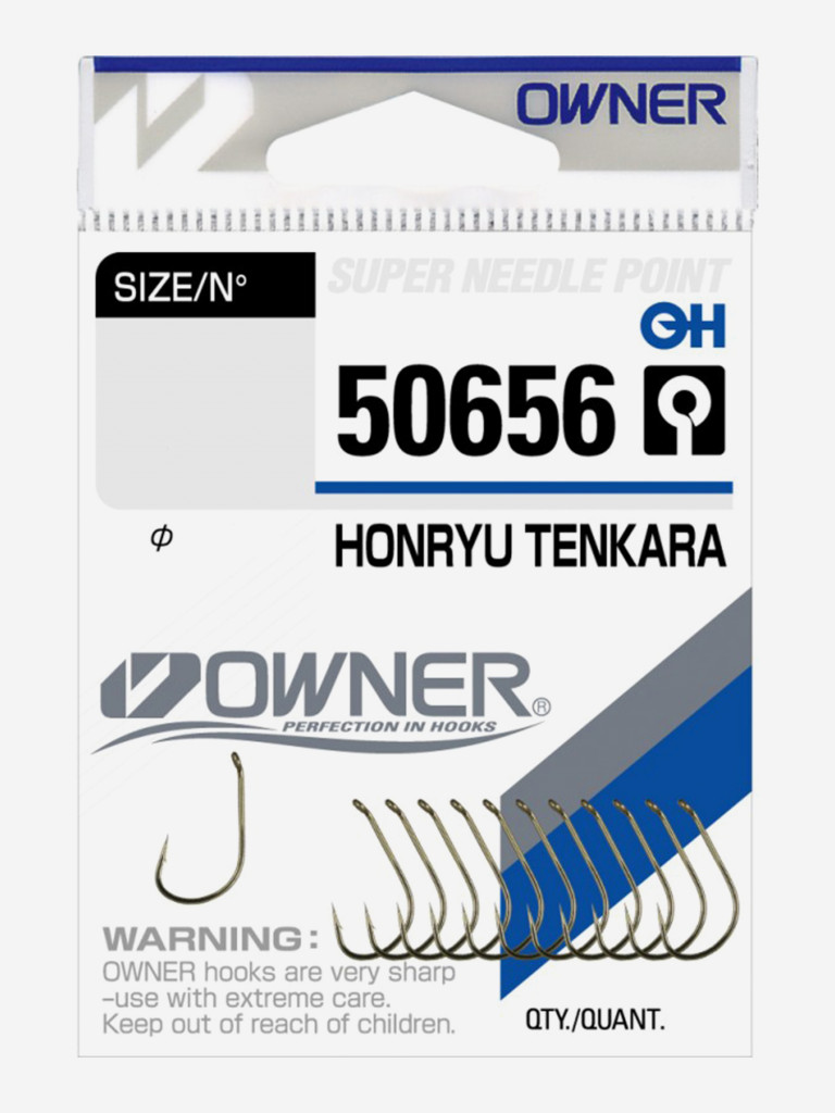 Крючок OWNER Honryu Tenkara brown №9 12шт