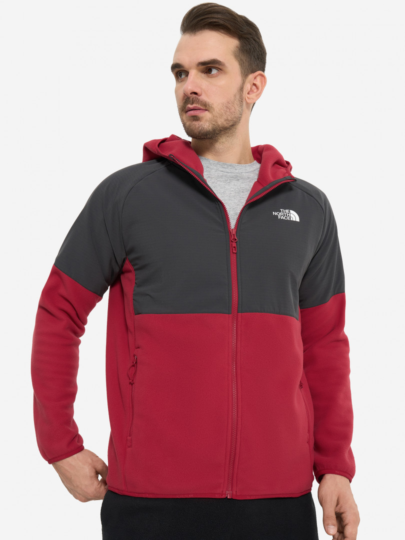 фото Джемпер флисовый мужской the north face glacier heavyweight, красный