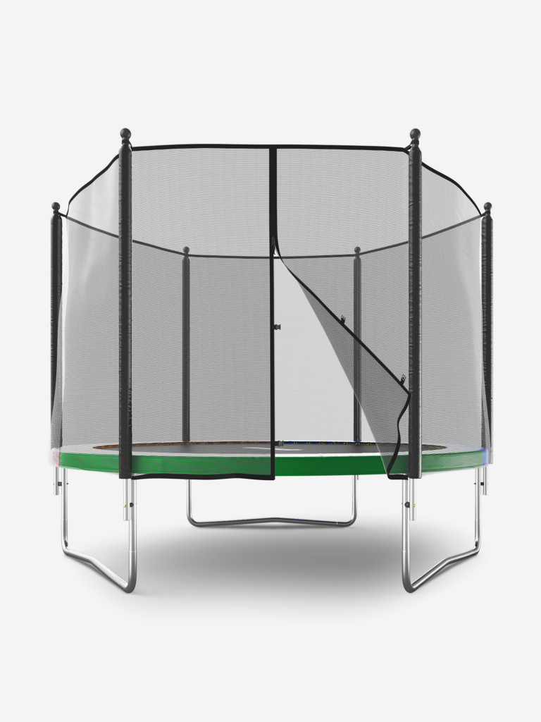 Батут каркасный UNIX Line Simple 10 ft Color с внешней защитной сеткой, общий диаметр 305 см, до 140 кг