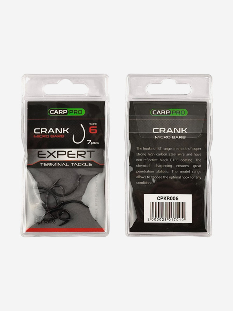 Крючок CARP PRO Teflon Krank №6 7шт