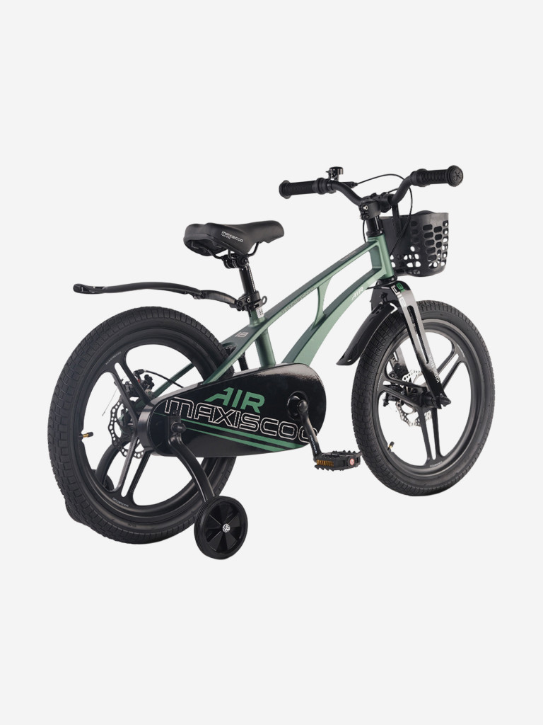 Велосипед детский Maxiscoo AIR PRO 18'' зеленый матовый, 2026
