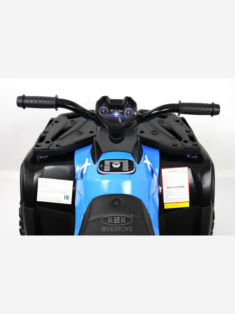 Детский электроквадроцикл RIVERTOYS T001TT 4WD синий