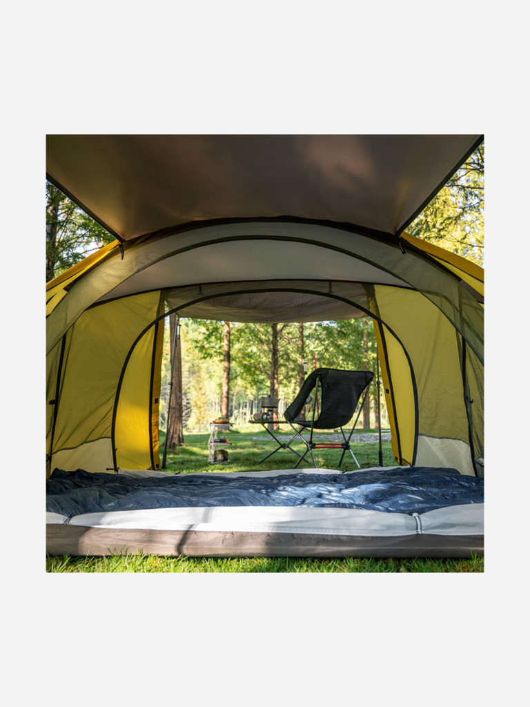Палатка Naturehike Butterfly 2-местная, алюминиевый каркас, желто-коричневый