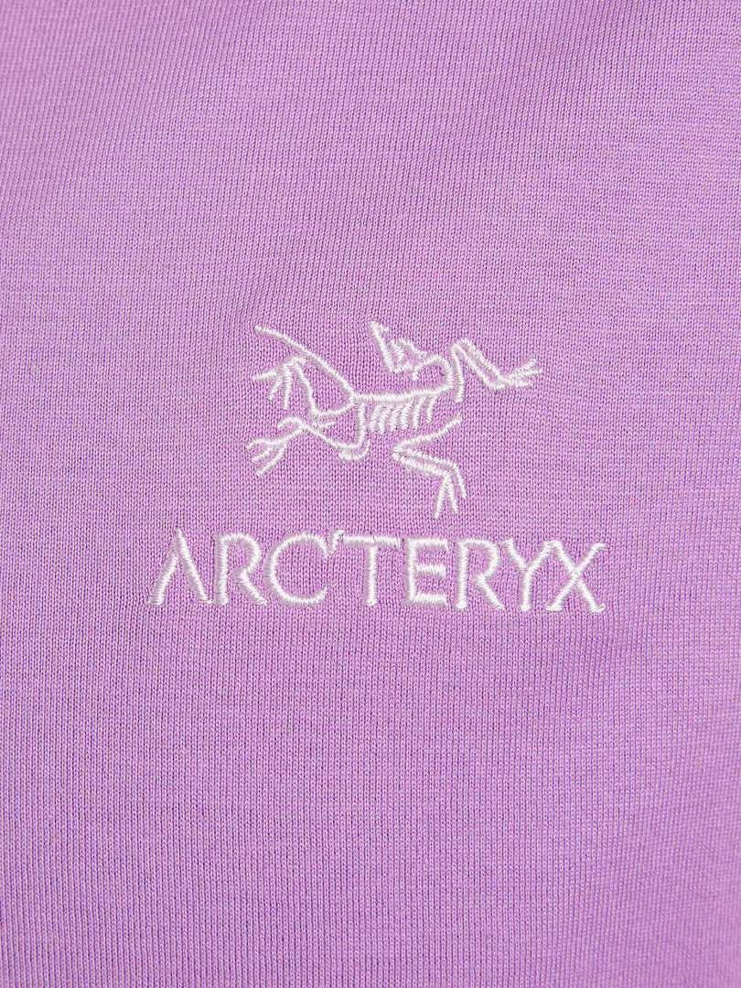 фото Футболка женская arc'teryx arclogo emblem, фиолетовый