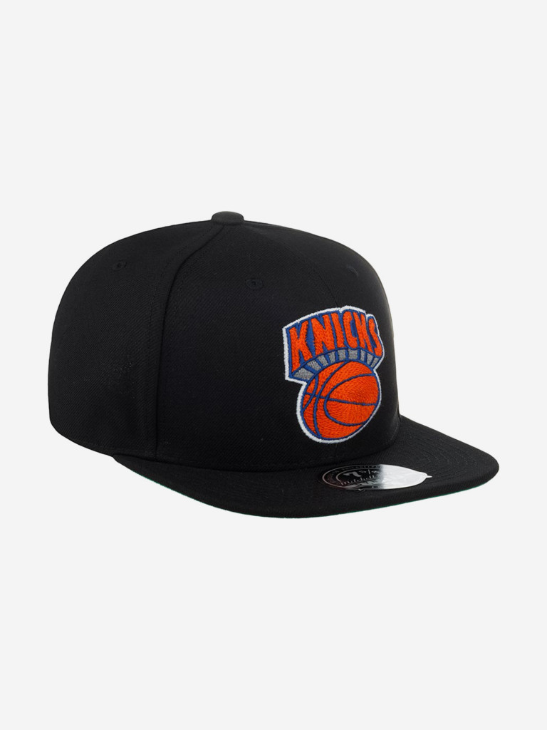 Бейсболка с прямым козырьком MITCHELL NESS HHSF4790-NYKYYPPPBLCK New York Knicks NBA (черный)