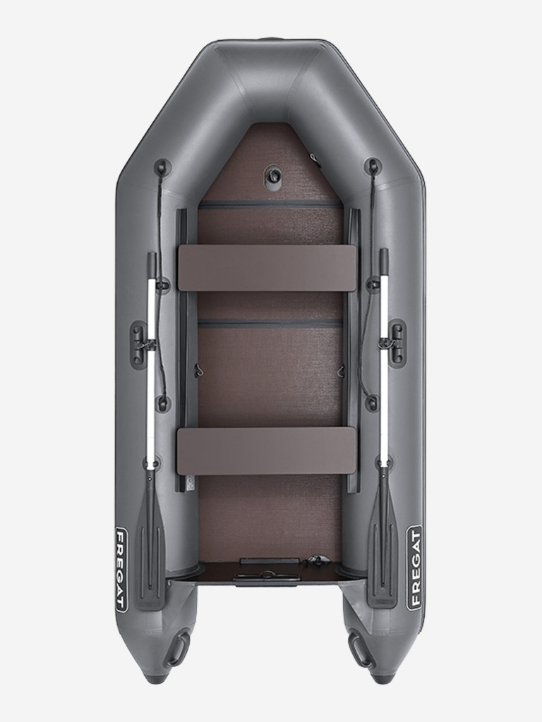 Лодка надувная ПВХ под мотор Фрегат 280 ЕК с килем Серый