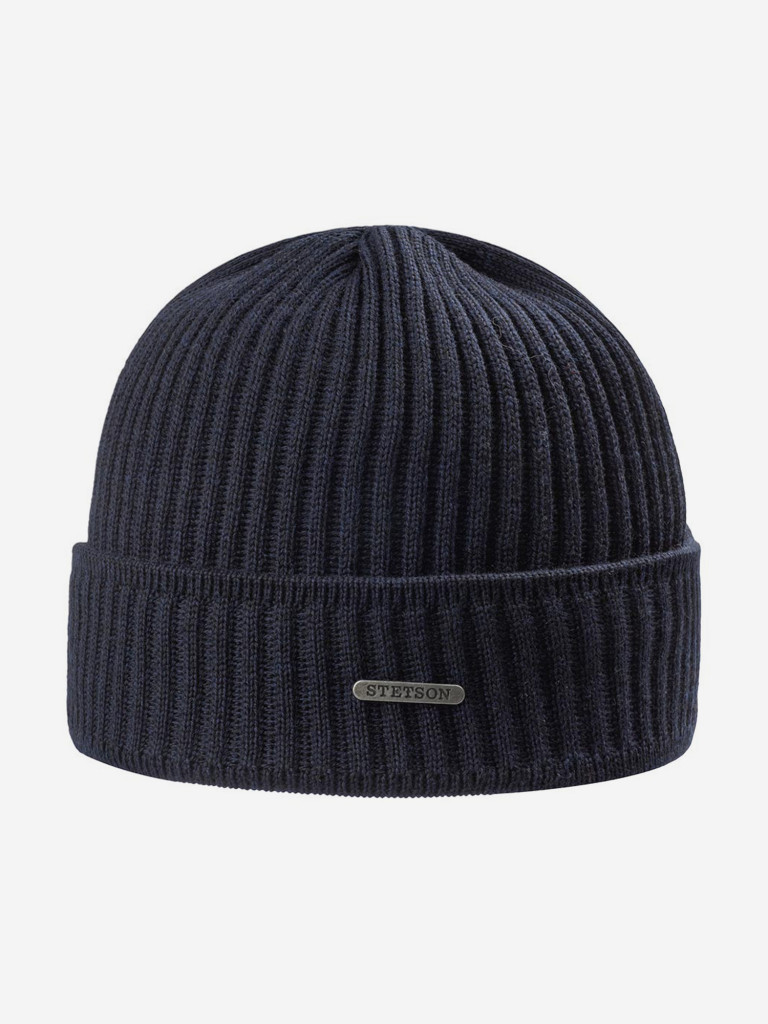 Шапка с отворотом STETSON 8529301 PARKMAN (синий)