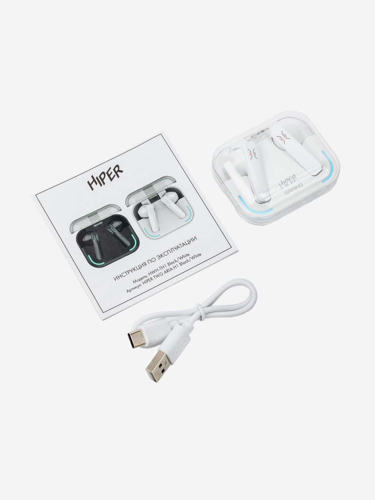 Наушники беспроводные HIPER Aria H1 White