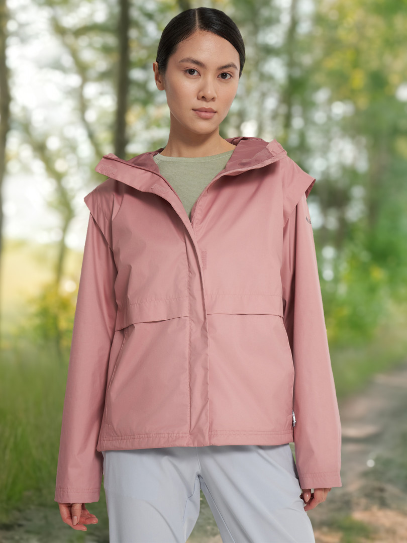 фото Ветровка женская columbia riley grove jacket, розовый