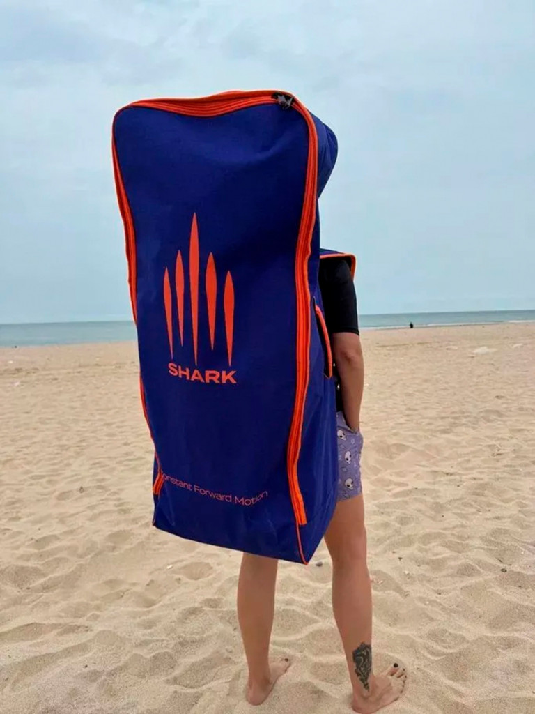 Сапборд надувной двухслойный Shark Surf+ 9.2x30x4, 280x76x10 см