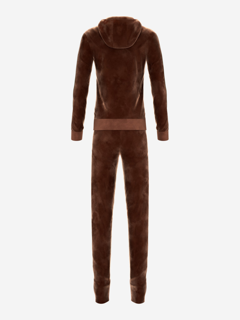 Коричневый велюровый костюм spsm