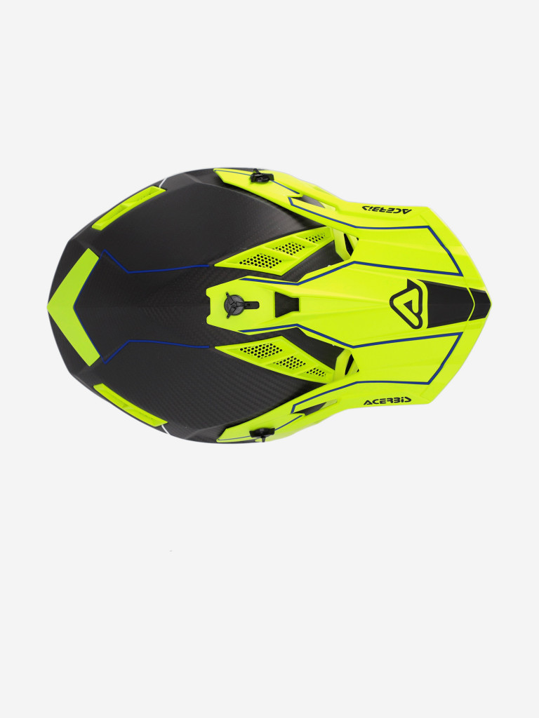 Мотошлем кроссовый взрослый Acerbis STEEL CARBON 22-06 Black/Fluo