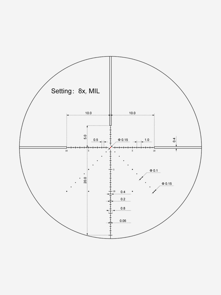 Прицел оптический Vector Optics Veyron 2-8x, с подсветкой