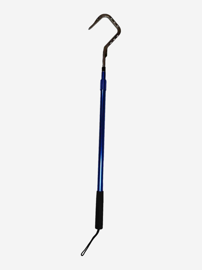 Багор BLUE MARLIN, голова 4" дюйма, из нержавеющей стали 304, раздвижной, с ручкой из морского алюминия, длина 90-180cm