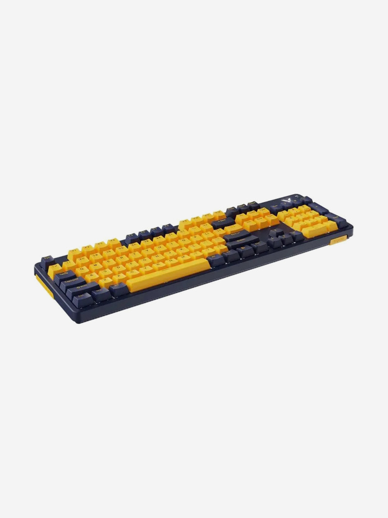 RAPOO Игровая механическая клавиатура проводная V500PRO-2024, цвет - желтый/синий