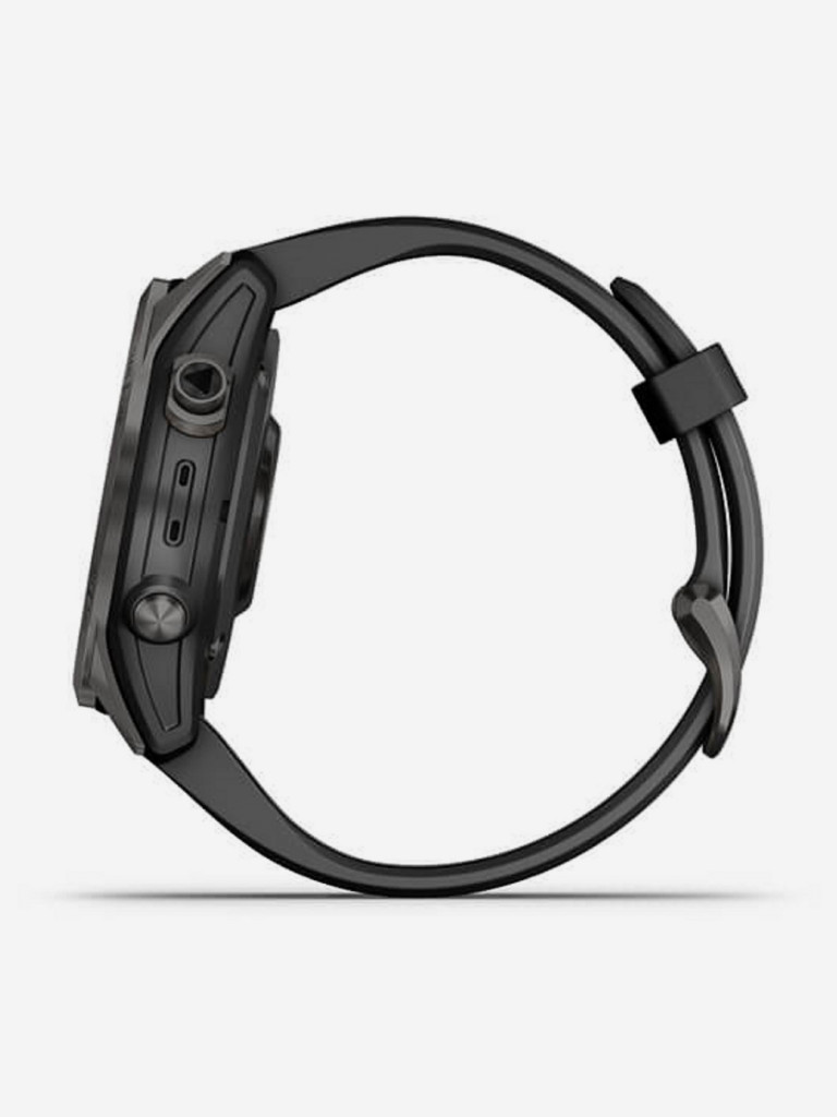 Часы Garmin Fenix 7S Sapphire Solar, титановый угольно-серый, сапфировое стекло Power Sapphire с технологией солнечной зарядки 010-02539-25