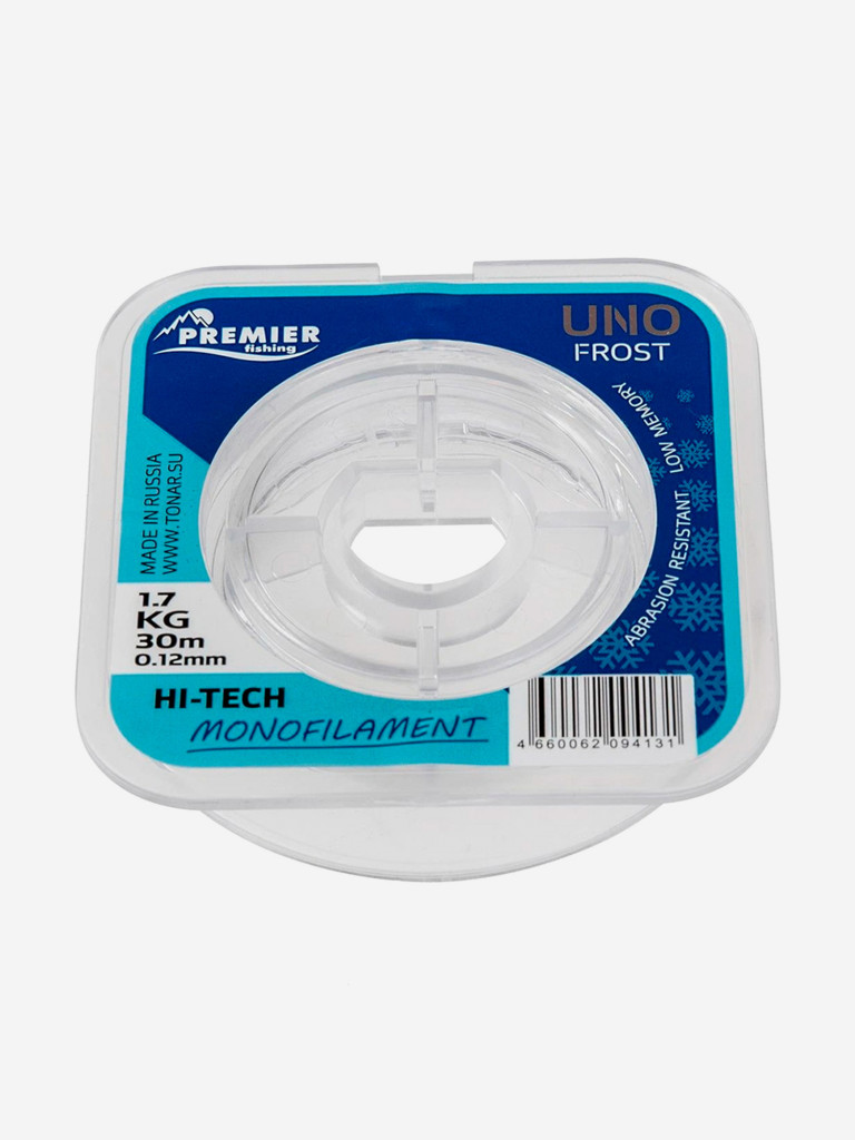 Леска для рыбалки Premier Fishing UNO FROST Nylon 0,12мм, 30м, 1,7кг, прозрачный