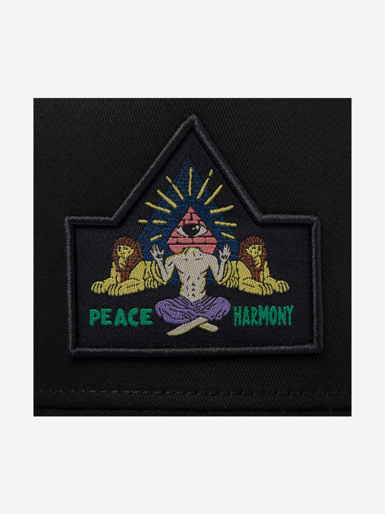 Бейсболка с сеточкой DJINNS HFT Peace Harmony (черный)