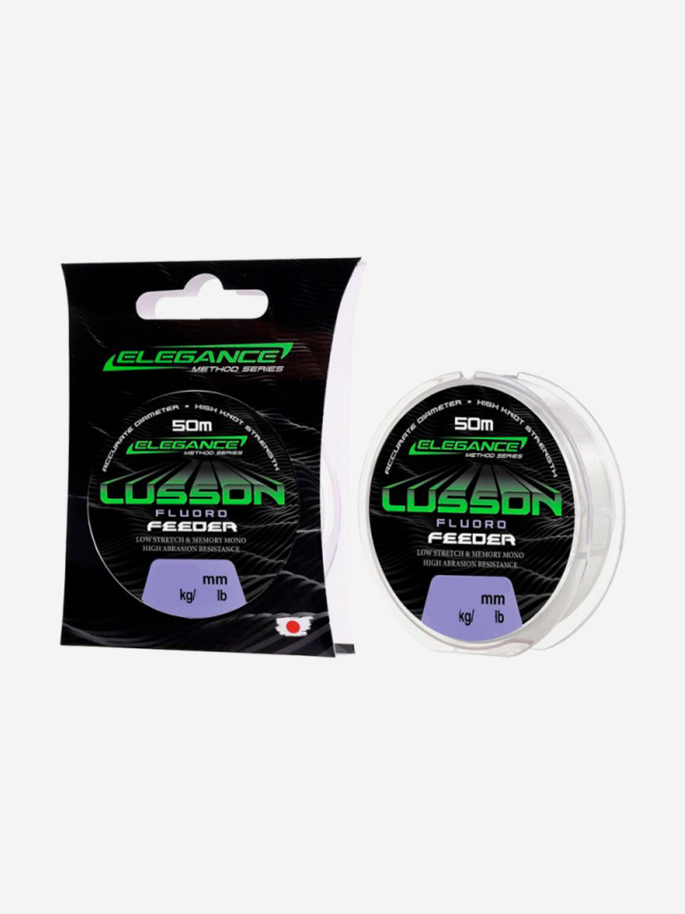 ELEGANCE METHOD Леска флюорокарбон Lusson Fluorocarbon 50м 0.27мм 7.28кг