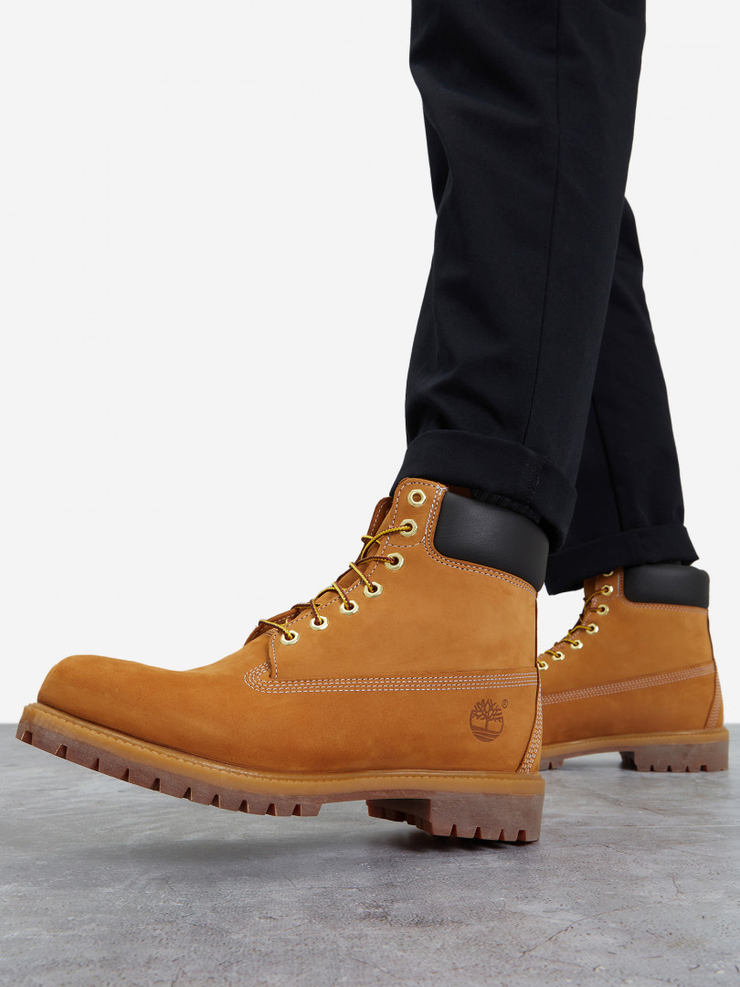 фото Ботинки утепленные мужские timberland 6 inch premium boot, желтый