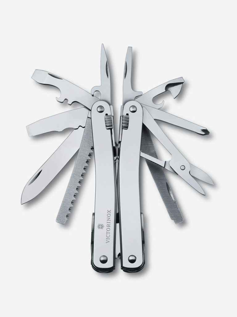 Мультиинструмент складной Victorinox SwissTool Spirit X Plus, 105 мм, 35 функций, нейлоновый чехол
