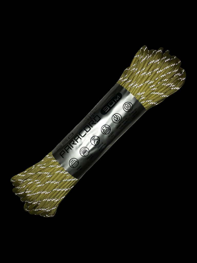 Паракорд 550 CORD nylon 30м RUS световозвращающий (lemon)
