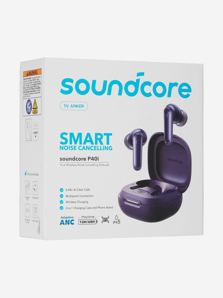 Наушники беспроводные SOUNDCORE P40i Navy Синий