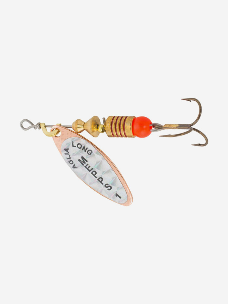 Блесна для рыбалки вертушка Mepps AGLIA LONG RAINBO, 1, Copper, комплект из 5 штук