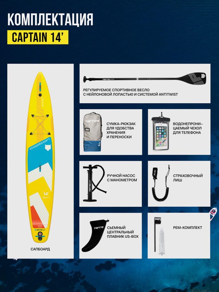 Сапборд TERRO CAPTAIN 14'