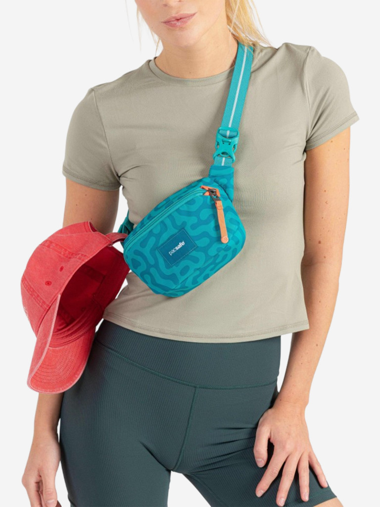 Сумка слинг антивор Pacsafe GO Micro Sling, Reef, 1 л.