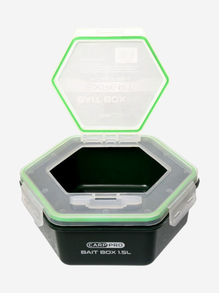 Контейнер для прикормки CARP PRO 1,5л с крышкой без отверствий