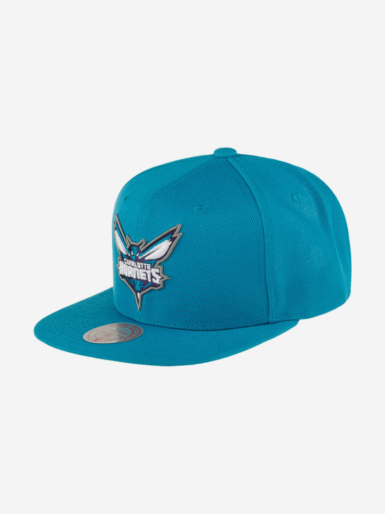 Бейсболка с прямым козырьком MITCHELL NESS 6HSSJS19078-CHOTEAL Charlotte Hornets NBA (голубой)