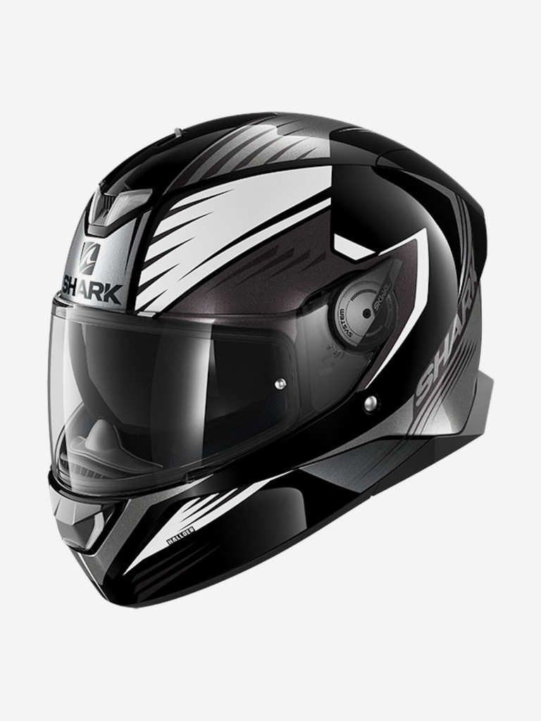 Мотошлем интеграл SHARK SKWAL 2 HALLDER Black/White/Antracite