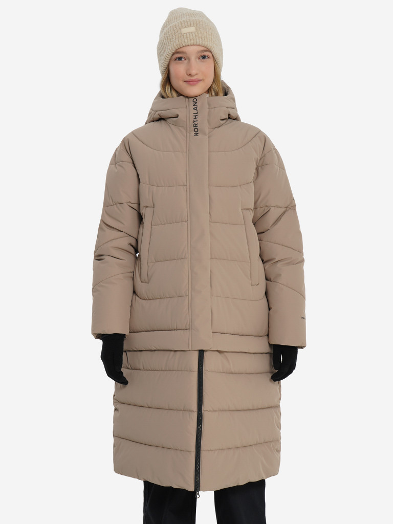 Пальто утепленное для девочек Northland