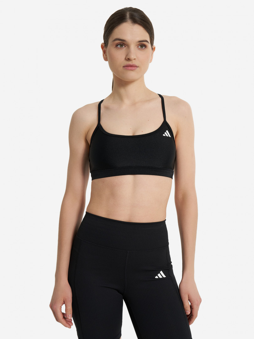 фото Топ бра спортивный adidas aero, черный