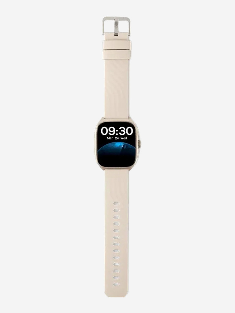 Умные часы TTEC Tempus Pro 47mm Rectangular Case Smartwatch в прямоугольном алюминиевом корпусе с AMOLED-экраном. Цвет: кремовый