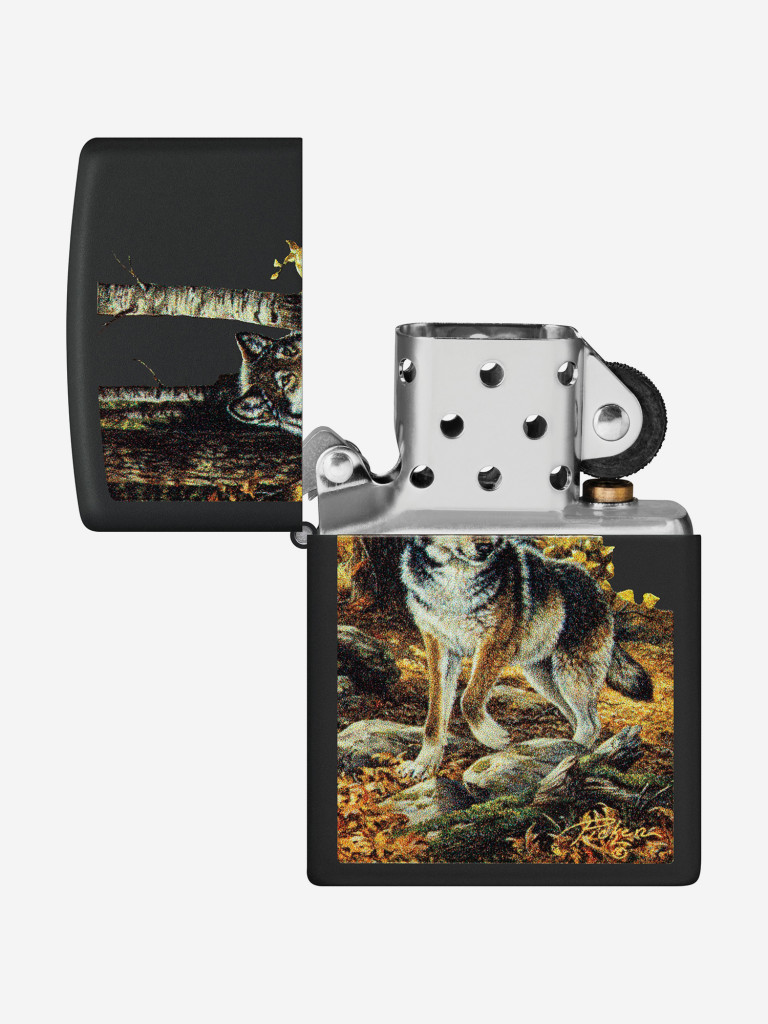 Зажигалка бензиновая ZIPPO 48970 Wolf Linda Picken