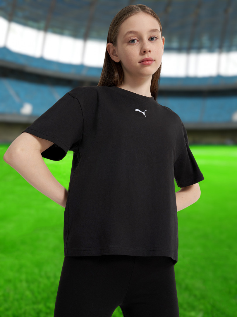 Футболка для девочек PUMA Boxy Черный 1499₽