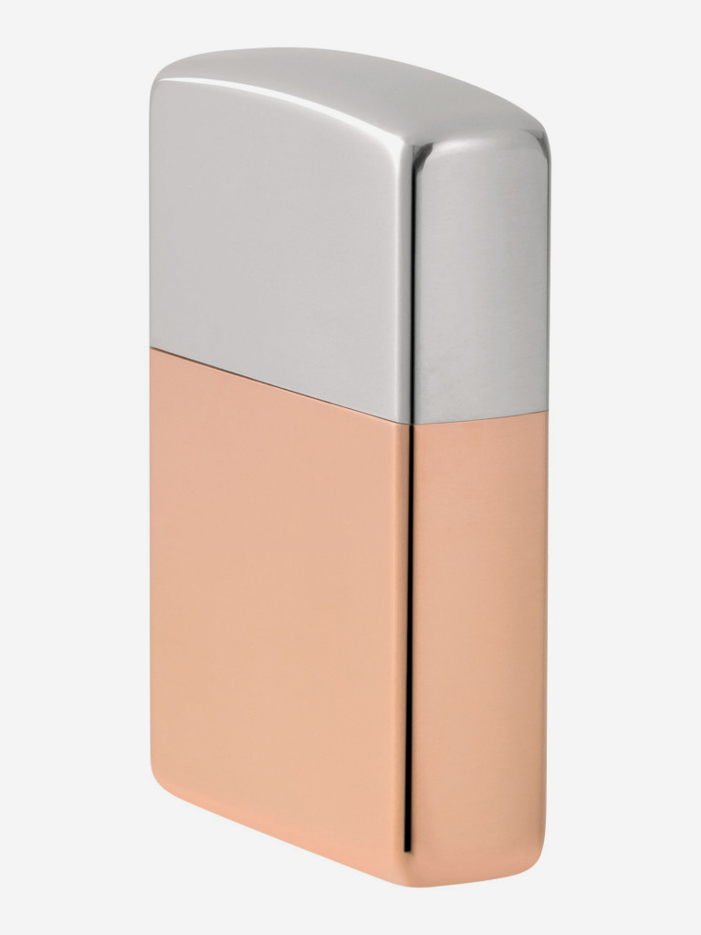Зажигалка бензиновая ZIPPO 48694 Bimetal Case Lighter - Sterling Silver Lid