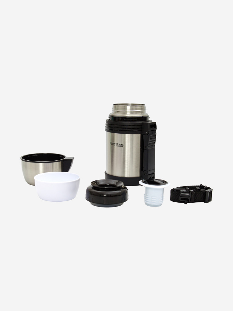 Термос для чая 1 литр THERMOS для еды, напитков, с широким и узким горлом, 2 кружки