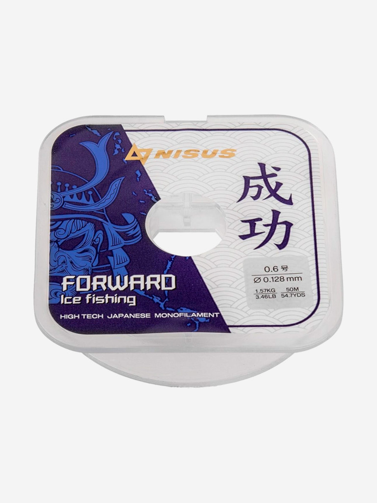 Леска для рыбалки Nisus FORWARD ICE FISHING Nylon 0,128мм, 50м, 1,57кг, прозрачный