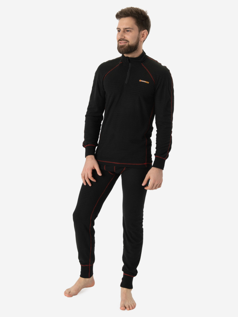 Термобелье HUNTSMAN Thermoline ZIP мужское на молнии флисовое второго слоя для охоты и рыбалки